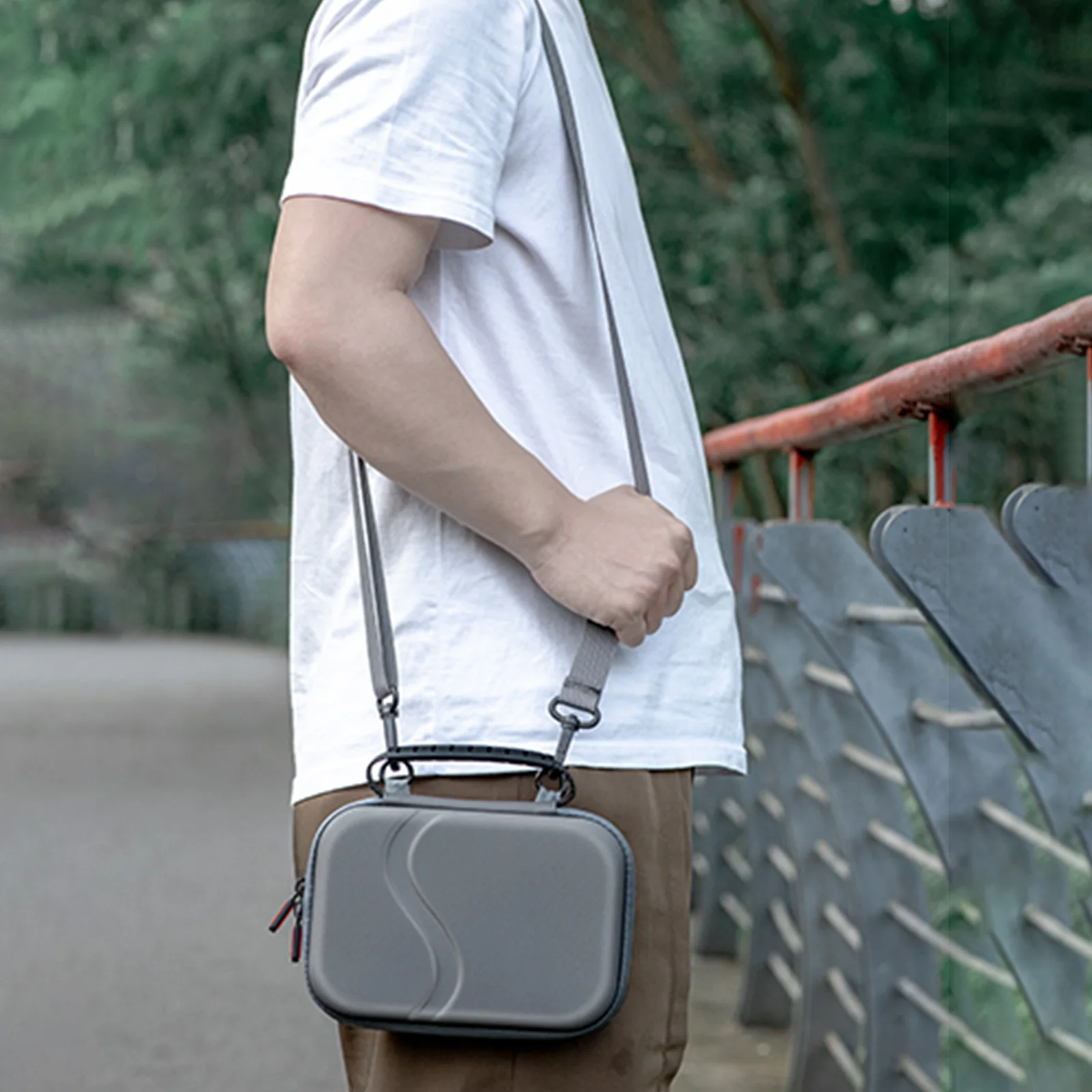 Protective Travel Storage Case Compatible for DJI Osmo Mobile 8P Travel Storage Box Anti-Scratch Storage Bag with Shoulder Strap
