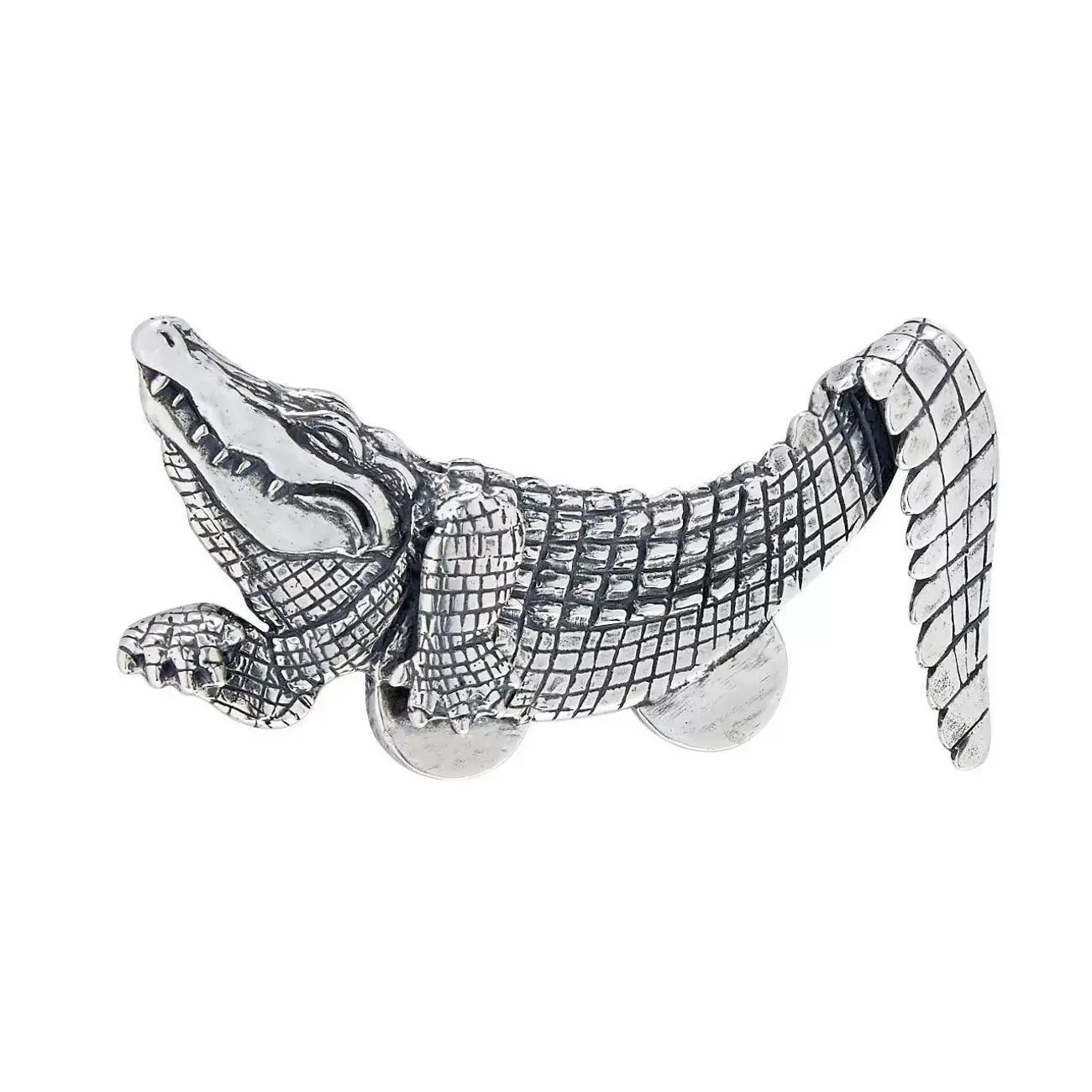 

Retro Traditional Gentleman Suit Animal Shape Brooch Crocodile Coat Collar Buckle Pin Decorative Shirt Badge