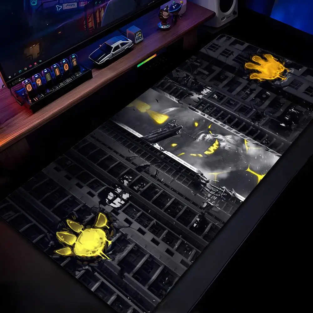 

Японский коврик для мыши Monster G-Godzillas, коврик для мыши с HD-печатью, компьютерный геймерский нескользящий коврик для мыши с запирающимся краем XXL90x40 см, клавиатура для ПК