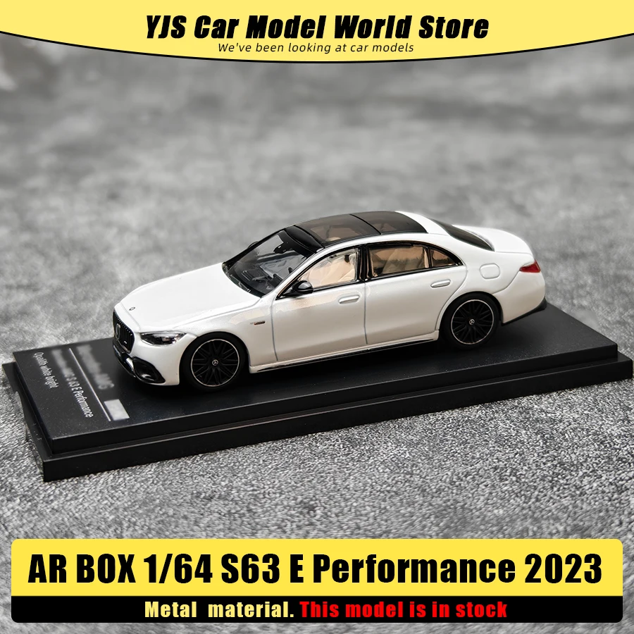 

Литая под давлением модель Almost Real AR BOX 1/64 S63 E Performance 2023, модель автомобиля, статический орнамент, коллекция праздничных подарков