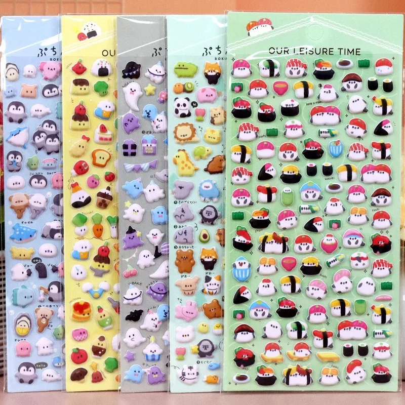 

Fun Mini Animals Cartoon 3D Puffy Stickers Scrapbooking DIY Journal Stationery Sticker Cute Deco School Supplies