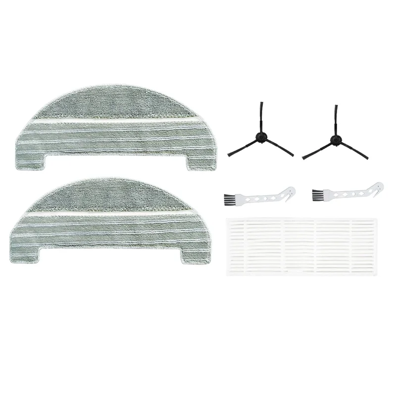 

A83G-Replacement Cleaning Cloth Side Brush Filter For Pursonic M8pro Sweeper Accessories Pack