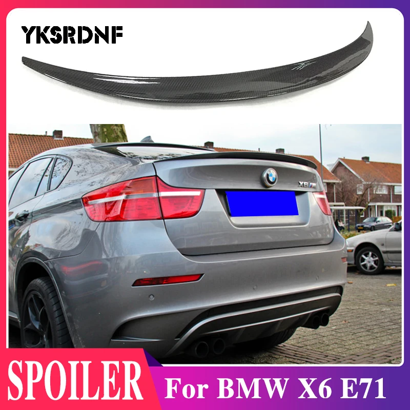 

For BMW X6 E71 Spoiler Carbon Fiber Spoiler For X6 2008 2009 2010 2011 2012 2013 Rear Trunk Wing Performance Spoiler