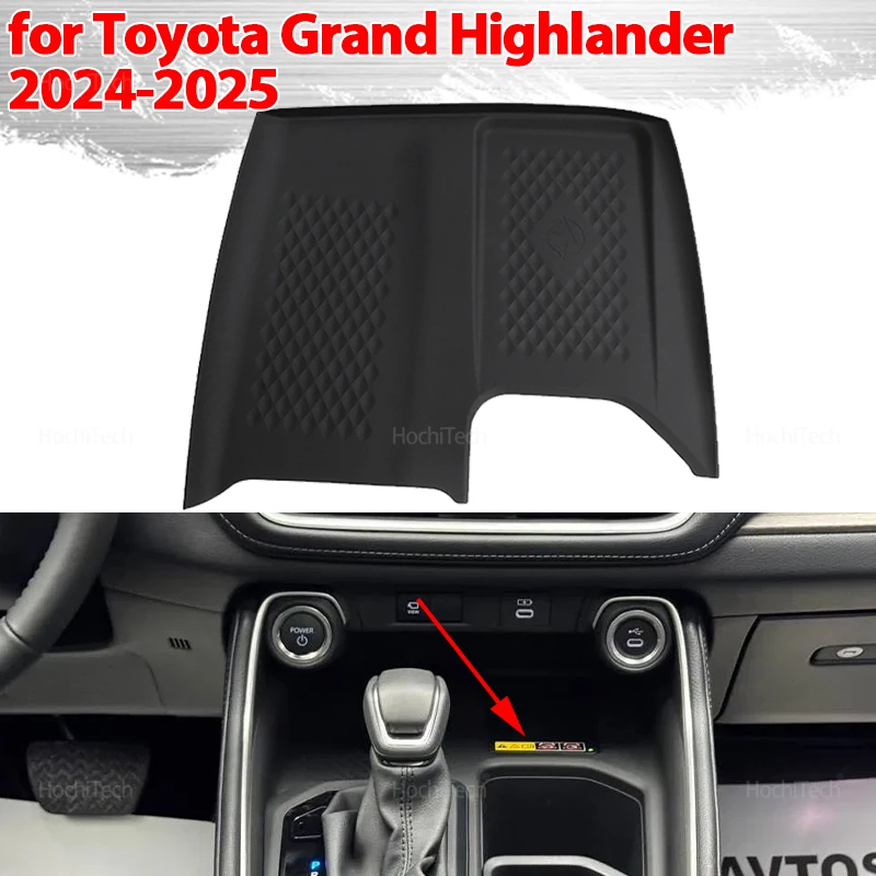 

Central Control Car Wireless Charger Non-Slip Pad Fast Charging Wireless Charger Mat for Toyota Grand Highlander 2024-2025 LHD
