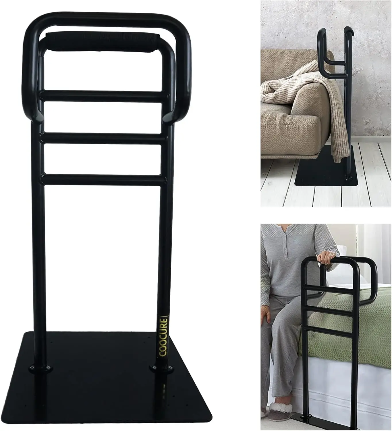 

Rails for Elderly Adults, Sofa & Chair Assist Rail, Heavy Duty Bed Assist Rail with Non-Slip Covers. Suitable for Seniors, Pregn