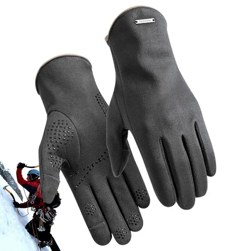 Winter Men's Gloves Warm Touchscreen Sport Fishing Splash-proof Skiing Cycling Snowboard Nonslip Gloves