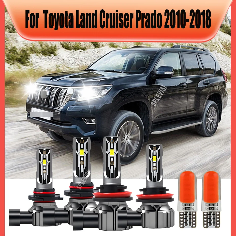 

Светодиодные автомобильные фары 75W, 6000K, белые - прочный алюминиевый корпус для Toyota Land Cruiser Prado 2010-2018