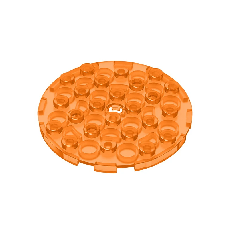 MOC PARTS GDS-843 Plate, Round 6 x 6 with Hole compatible with lego 11213 children\'s toys Assembles Building Blocks Technical