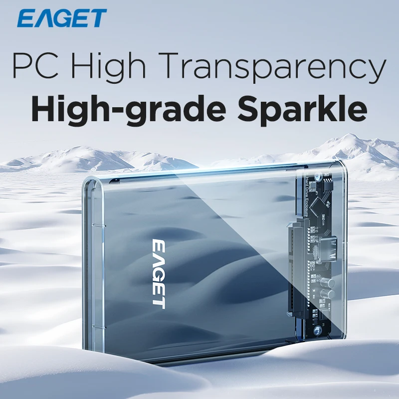 Eaget-SATA to USB 2.5 3.0ハードドライブエンクロージャー,3.1インチ