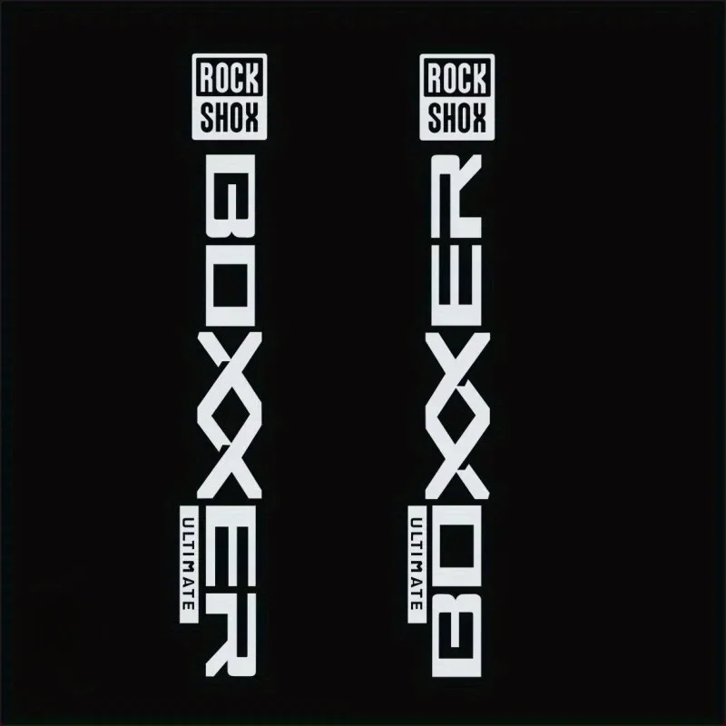 AliExpress NONE 2PCS Rock Shox Boxxer Ultimate Style Bike Suspension Stickers (Black White Logo)  Compatible Replacement Decals for Bicycle Fork