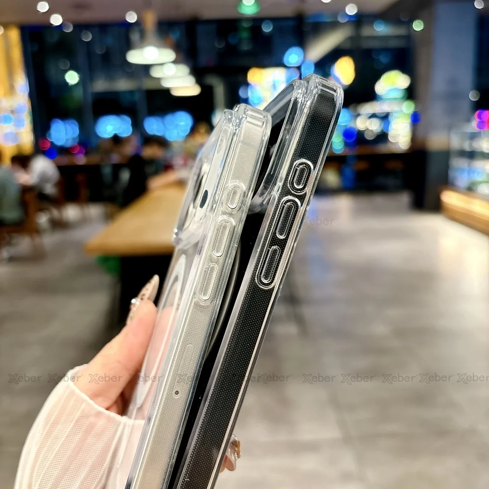 Umhängeband-Halskette mit durchsichtiger Hülle für iPhone 18 13 14 Plus 15 16 17 Pro Max, kompatibel mit Magsafe magnetischer kabelloser Ladehülle – Detail 8