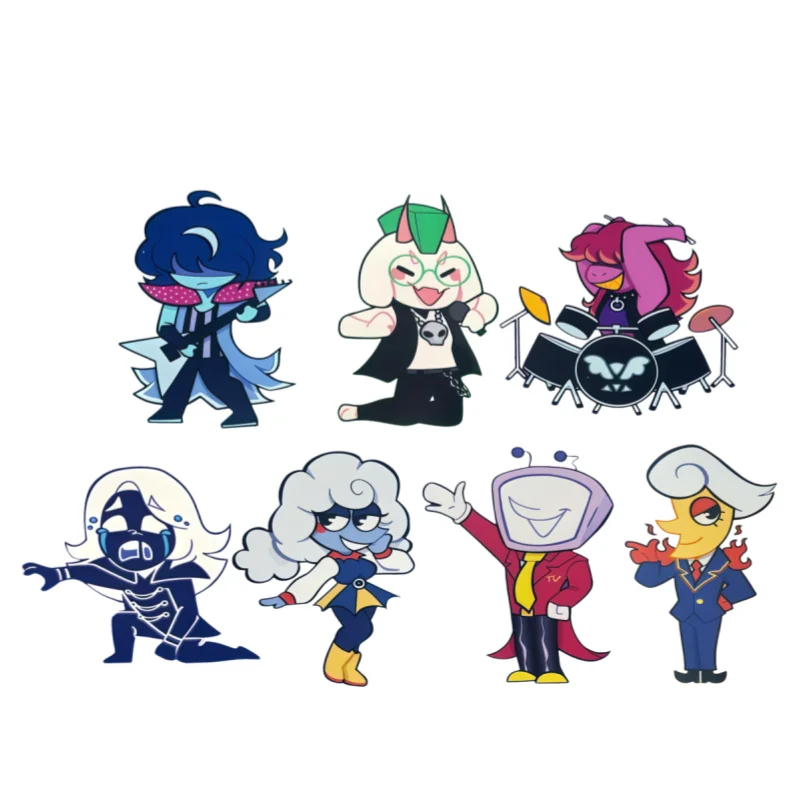

8Cm Acrylic Anime Cartoons Standee for Deltarune Rouxls Kaard Anime Peripheral Creativity Desk Standing Decoration Cartoon Gift