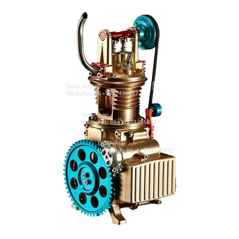Metal Assembly Model Mini Single Cylinder Car Engine Movable Precision Machinery Building Block