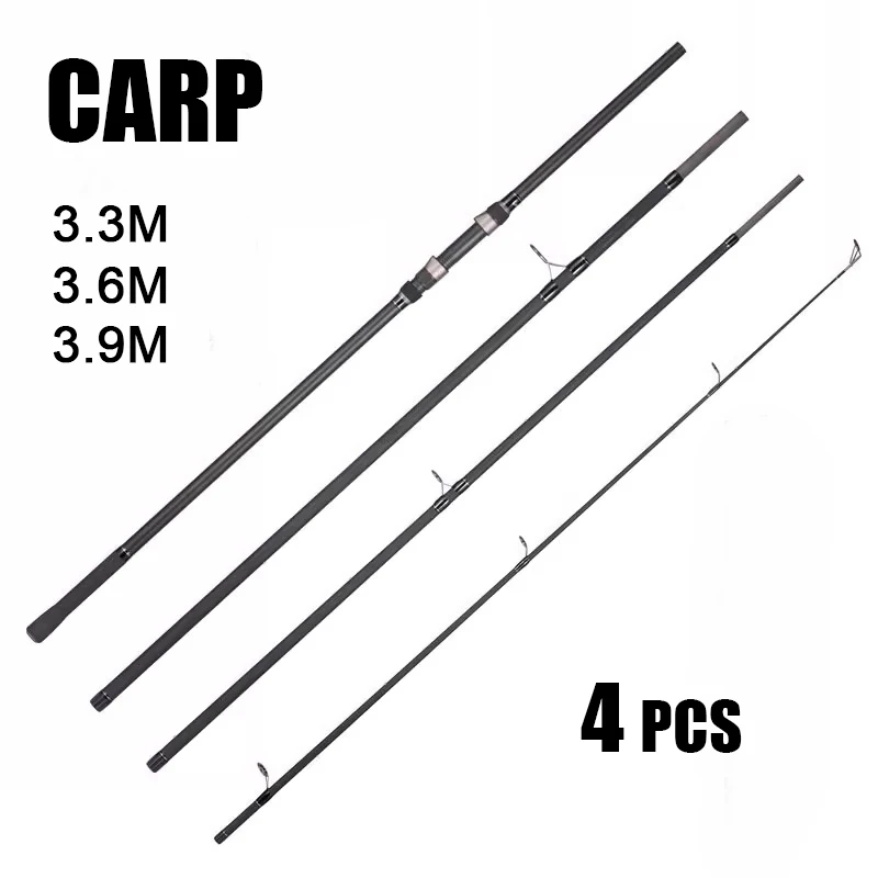 

3.0M 3.6M 3.9M 4 Pieces Carp Fishing Rod Spinning Travel Surf Rod 30-150g Carbon Distance Throwing Freshwater Saltwater Rod