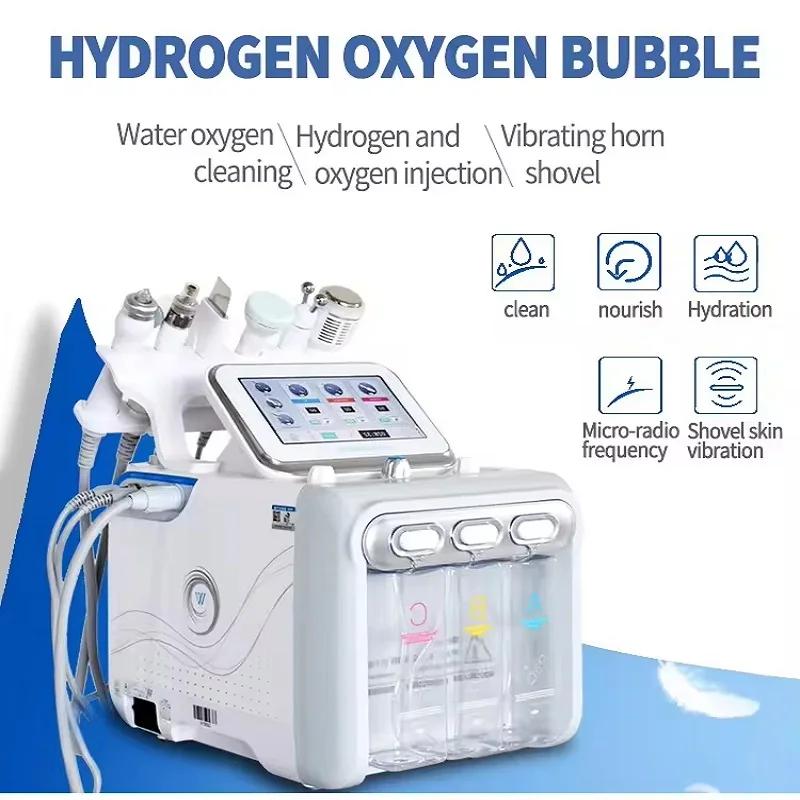 Multifunctional 7 in 1 Facial Cleanser Microdermabrasion Vacuum Spa Equipment Deep Cleanses Hydrates Skin