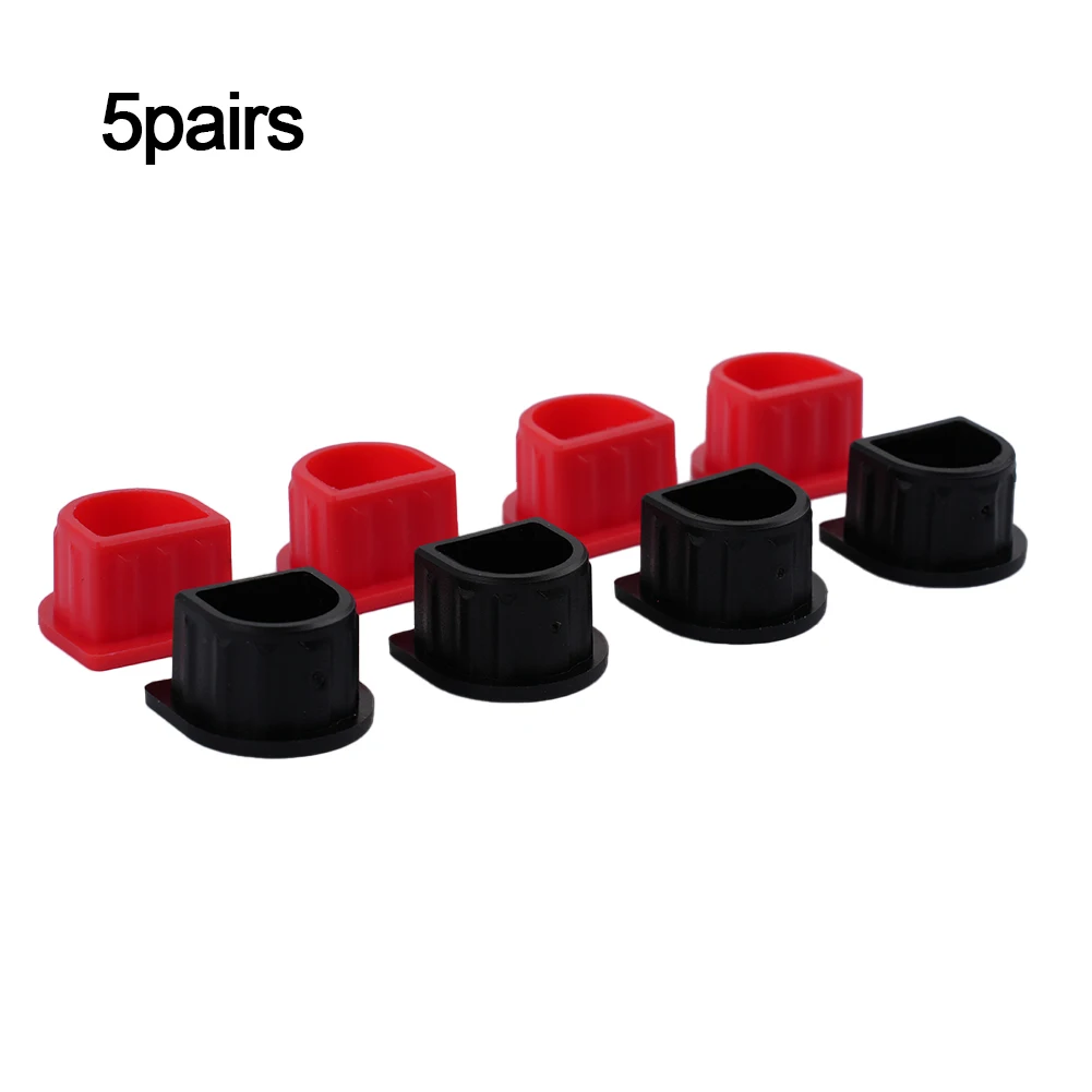 10PCS Waterproof For Anderson Connector for 50A 350A Cable Kits Red and Black Design for Enhanced Identification