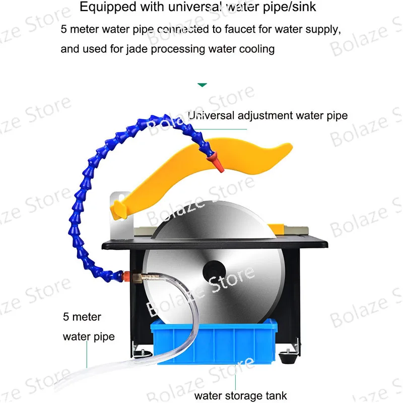 220V Multifunction Grinding Polishing Machine Mini Table Saw Stone Polisher Jade Engraving Machine Portable Jade Cutting Machine