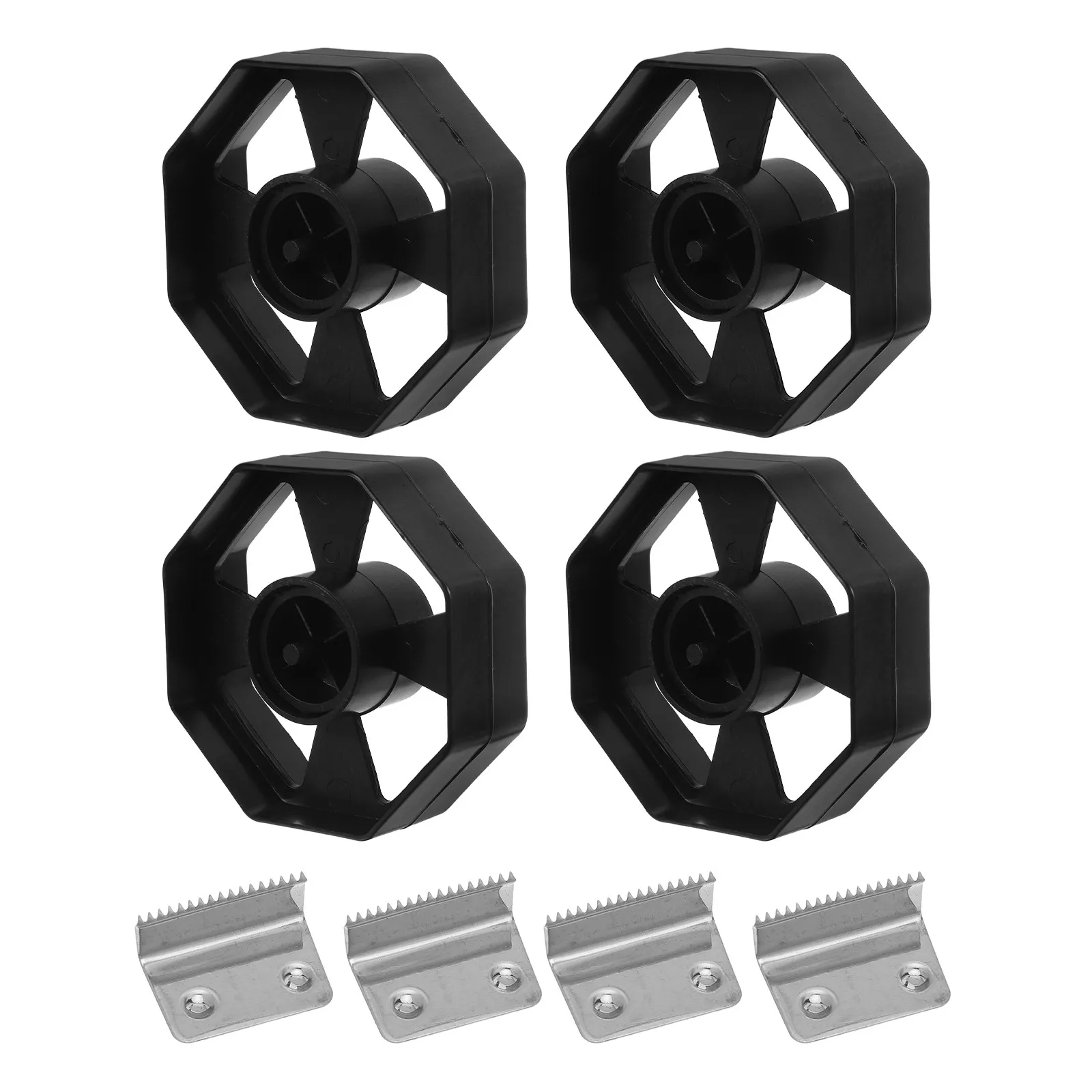 

4 Sets Tape Dispenser Accessories 1 Inch Core Replacement 3 Inch Plastic Wheels with Blades for Standard Desktop Tape Dispensers