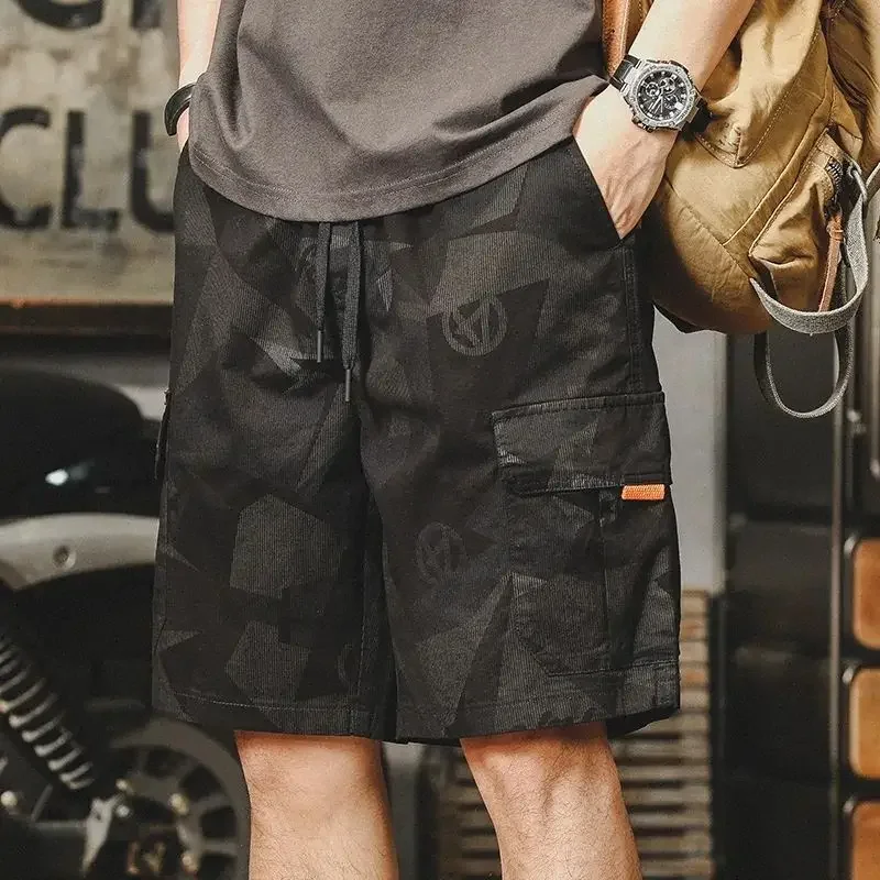 Kurze Hosen für Männer Overs ize Baggy Big Size Herren Cargo Shorts Tarnung breite Camo lose Vintage 2024 Mode Homme Designer Y2k