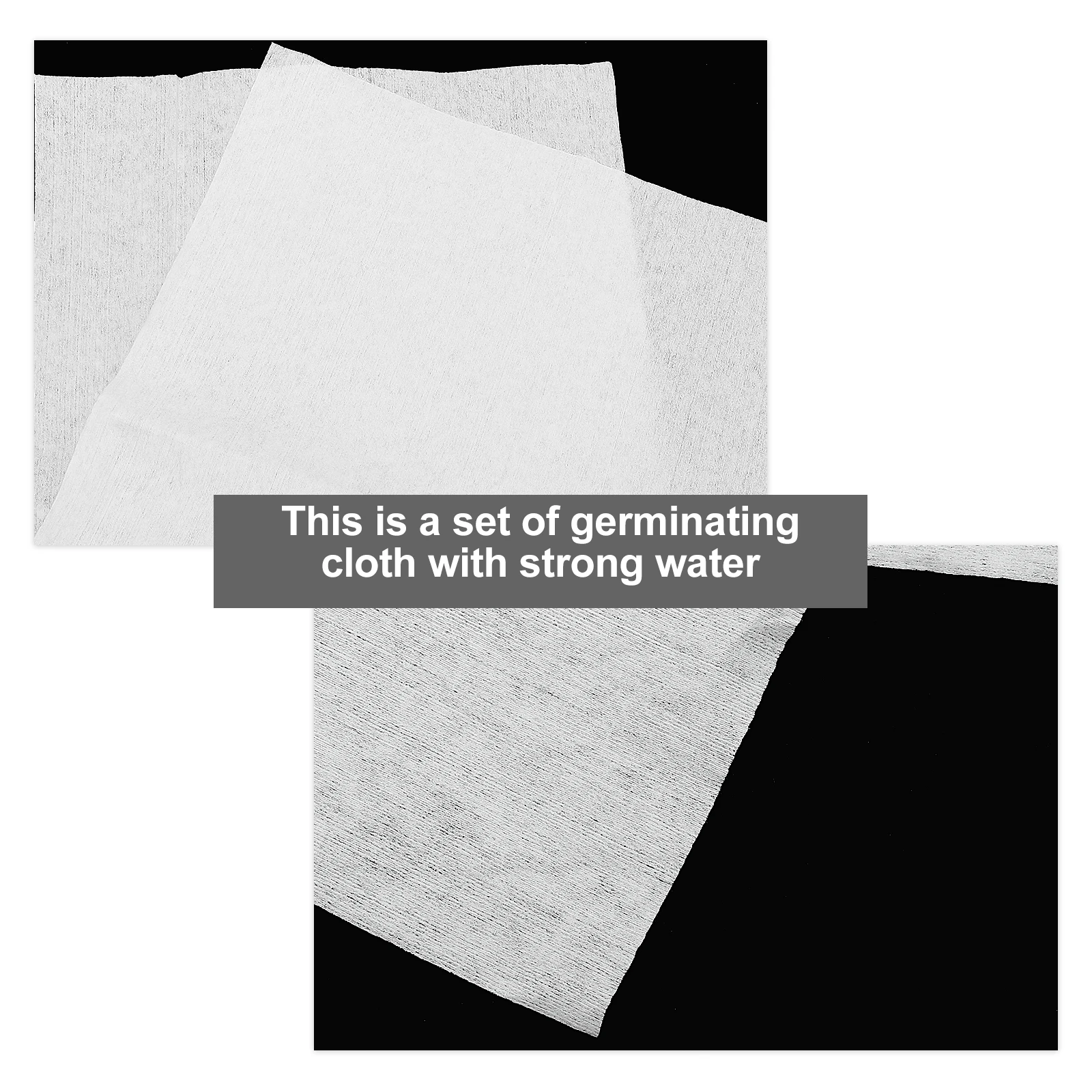 

20Pcs Disposable Germinating Fabric High Water Absorbent Protective Cloth for Soilless Planting Seedlings Vegetable Garden