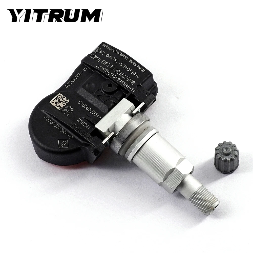 YITRUM 40700-3743R Renault Fluence Laguna Latitude Megane Scenic Zoe için TPMS sensörü lastik basıncı monitör sistemi 407003743R