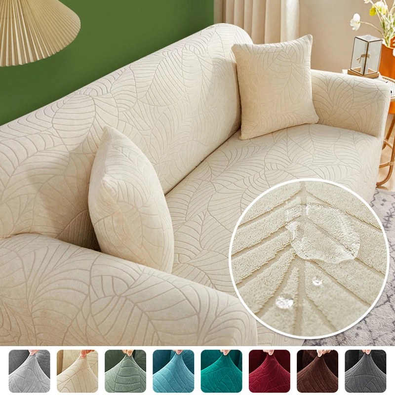

Thick Jacquard Sofa Cover for Living Room 1/2/3/4 Seater Elastic Sofa Cover L-shaped Corner Sofa Cover