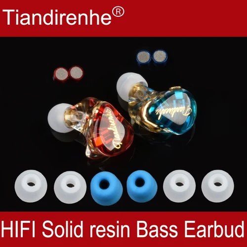 Tiandirenhe-auriculares de resina sólida TD02 pro MMCX, HiFi, escenario deportivo, reemplazable para iphone, mp3, auriculares de juego con filtros
