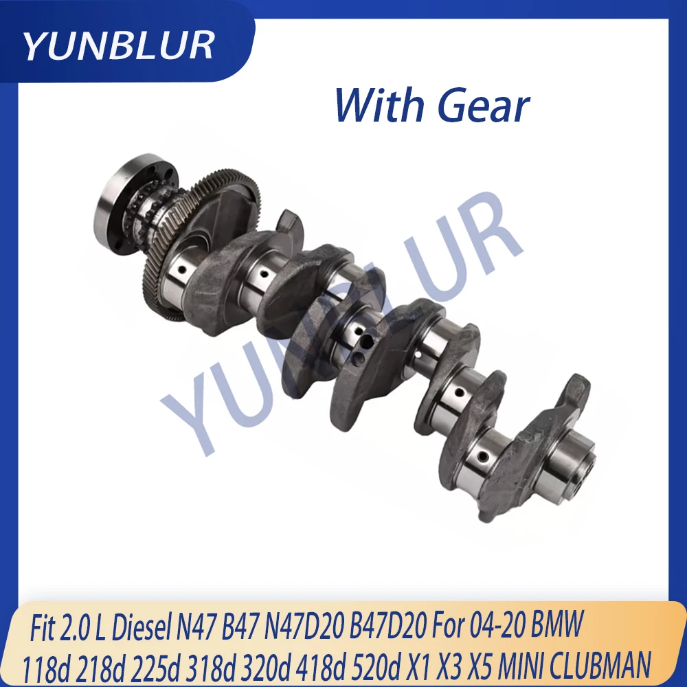 

Engine Crankshaft Fit 2.0 L Diesel N47 B47 N47D20 B47D20 For 04-20 BMW 118d 218d 225d 318d 320d 418d 520d X1 X3 X5 MINI CLUBMAN