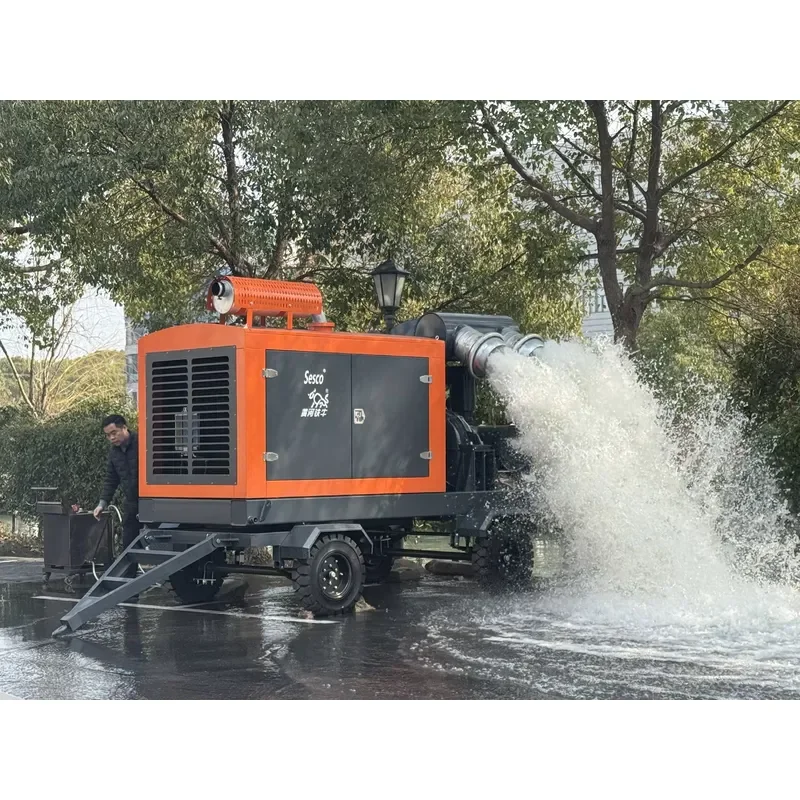 High-vacuum Self-priming High-flow Fully Automatic Control 280hp Diesel Mobile Drainage Pump Truck for Food Beverage Industry