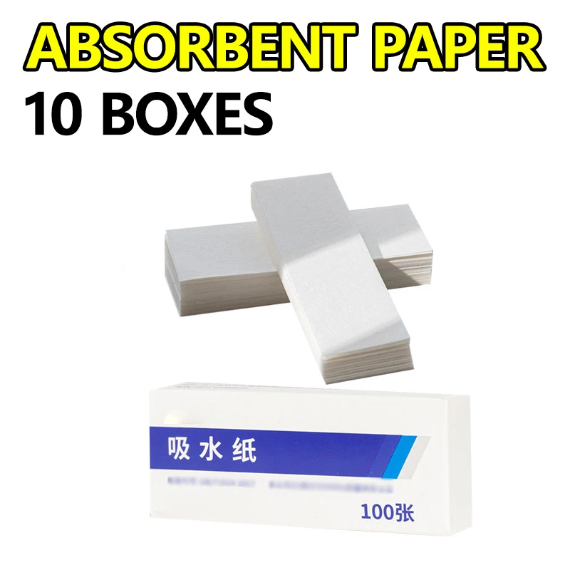 

10 boxes of absorbent paper 100 sheets/box laboratory drying paper