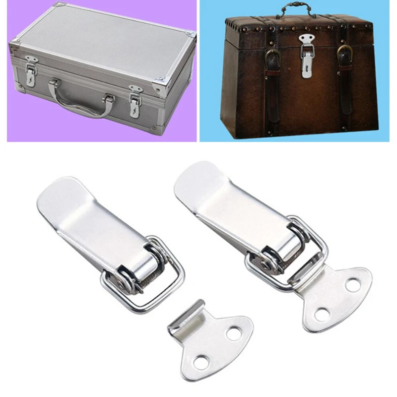 

4PCS Toggle Latches Spring Loaded Clamp Clip Case Box Latch Catch Toggle Tension Lock Lever Clasp Closures Crate Lock Snap Lock