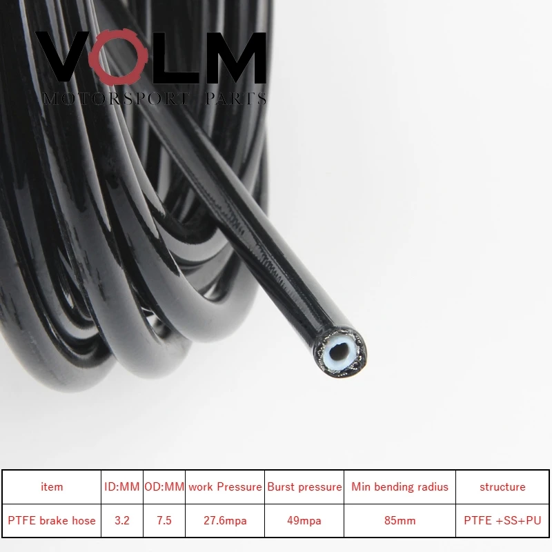 AN3 Motosiklet örgülü Paslanmaz Çelik naylon FREN HATTı HORTUM SıVı HIDROLIK Hassas hortum Gaz Yağı Yakıt Hattı Hortumu