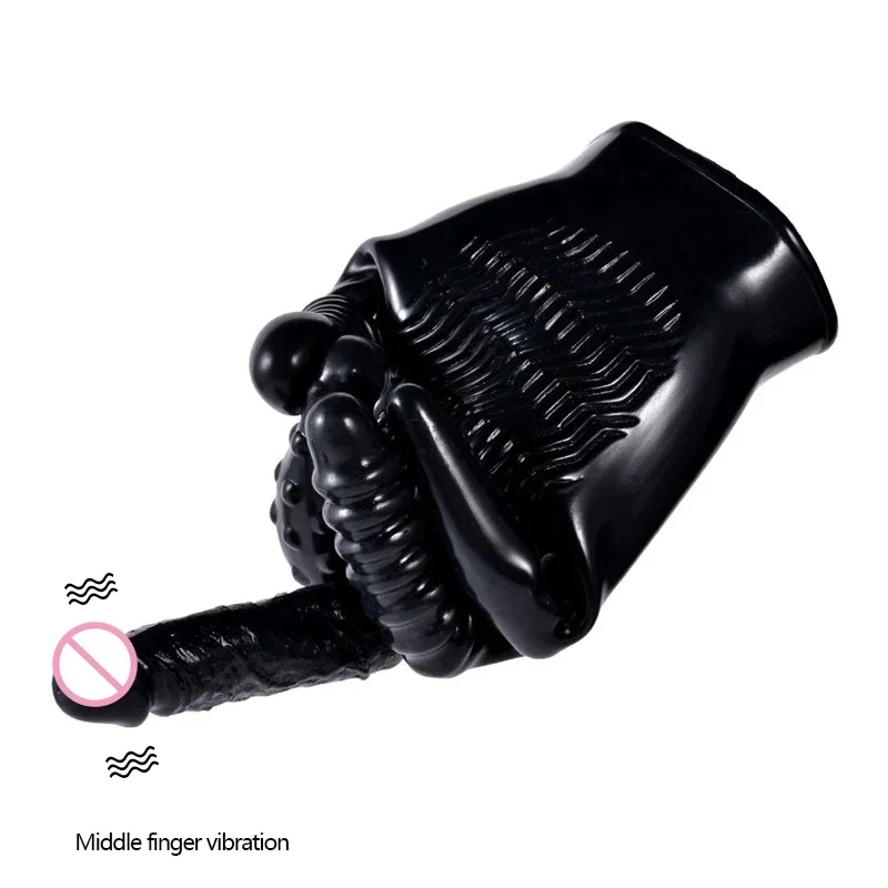 Sexo vibratório luvas de dedo clitóris estimulador pênis real vibrador luva brinquedos sexuais eróticos para adultos mulher flertando jogos exóticos
