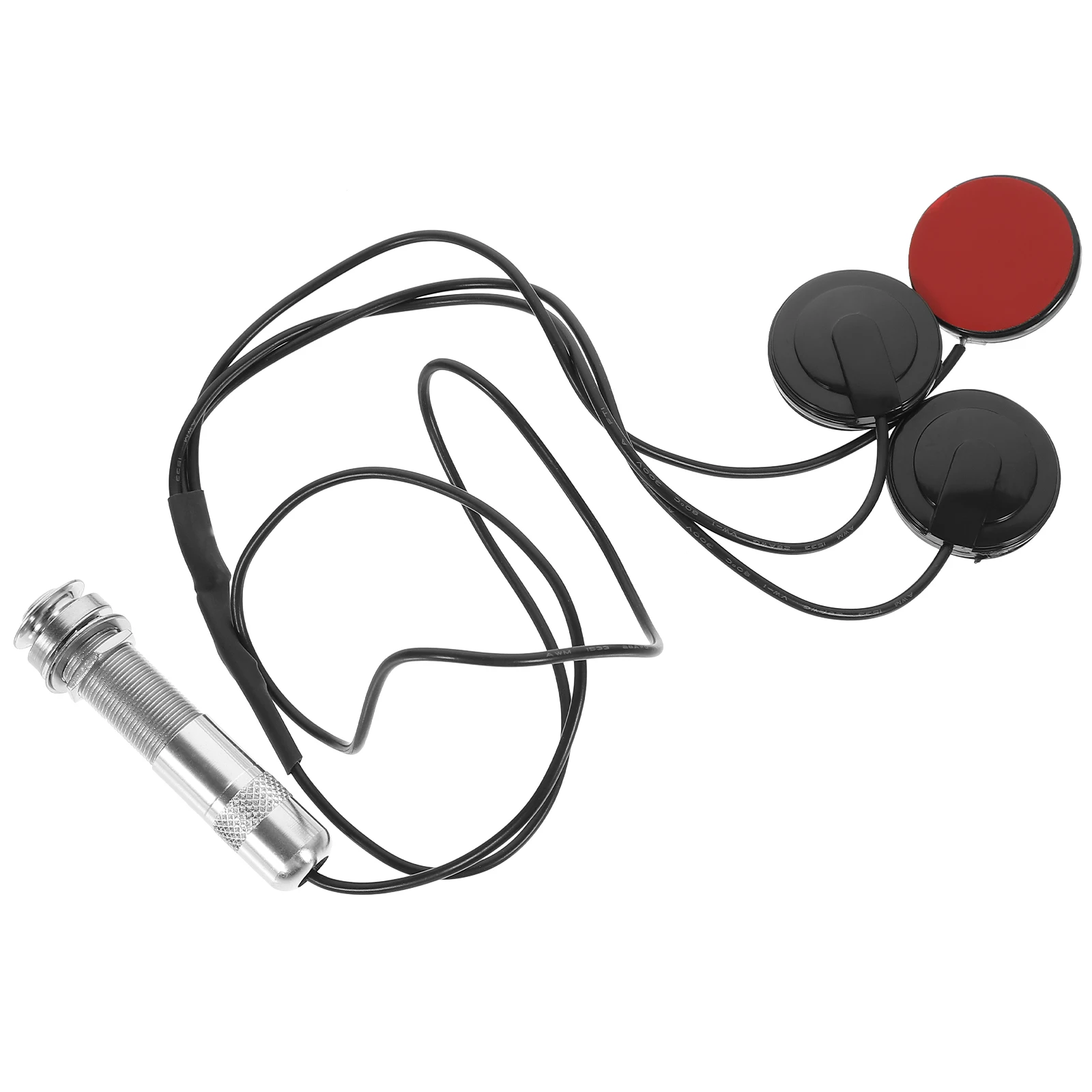 

Guzheng Pickup Transducer 3 Piezo Contacts Hole Free Installation Musical Instrument Accessory Silver For Guitar Ukulele Violin