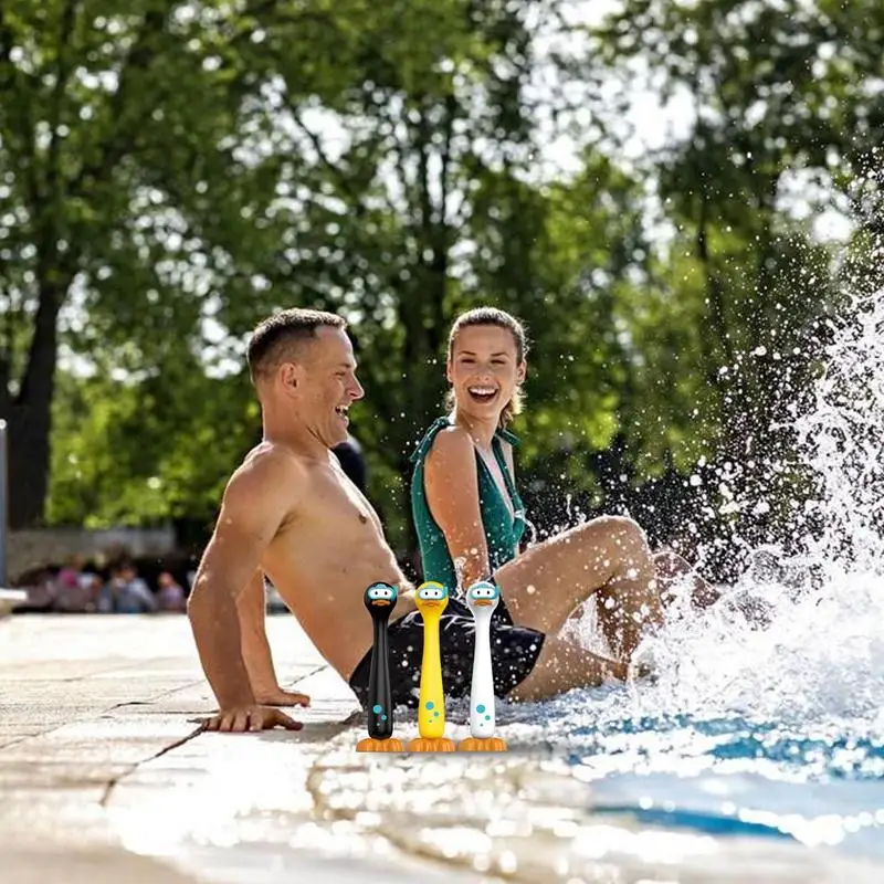 

Игрушки для дайвинга в бассейне, кольца для дайвинга с водой, мультяшные 3X забавные милые тонущие игры для вечеринки на открытом воздухе, пляжа, семейного двора, детей