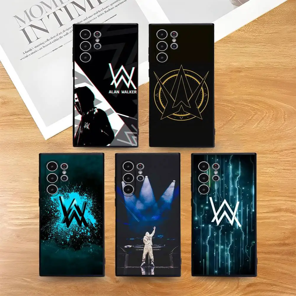 

A-Alan Walker DJ Phone Case Skin-Friendly Soft TPU Case Compatible With Samsung S21/S22/S23/S24/S25 FE/Plus/Ultra