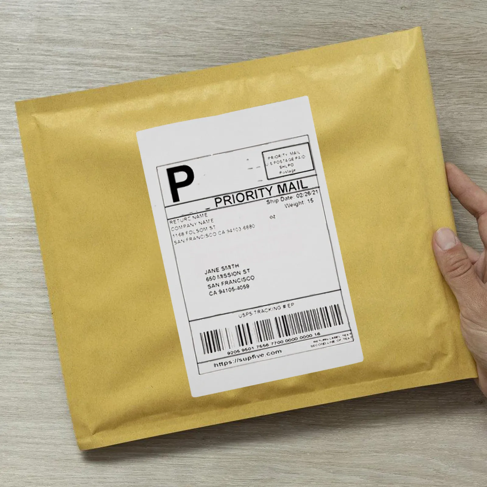 

500Pcs Thermal Printer Labels Self Adhesive Sticker Paper Perfect Size for Address Parcel Labeling Home Office School