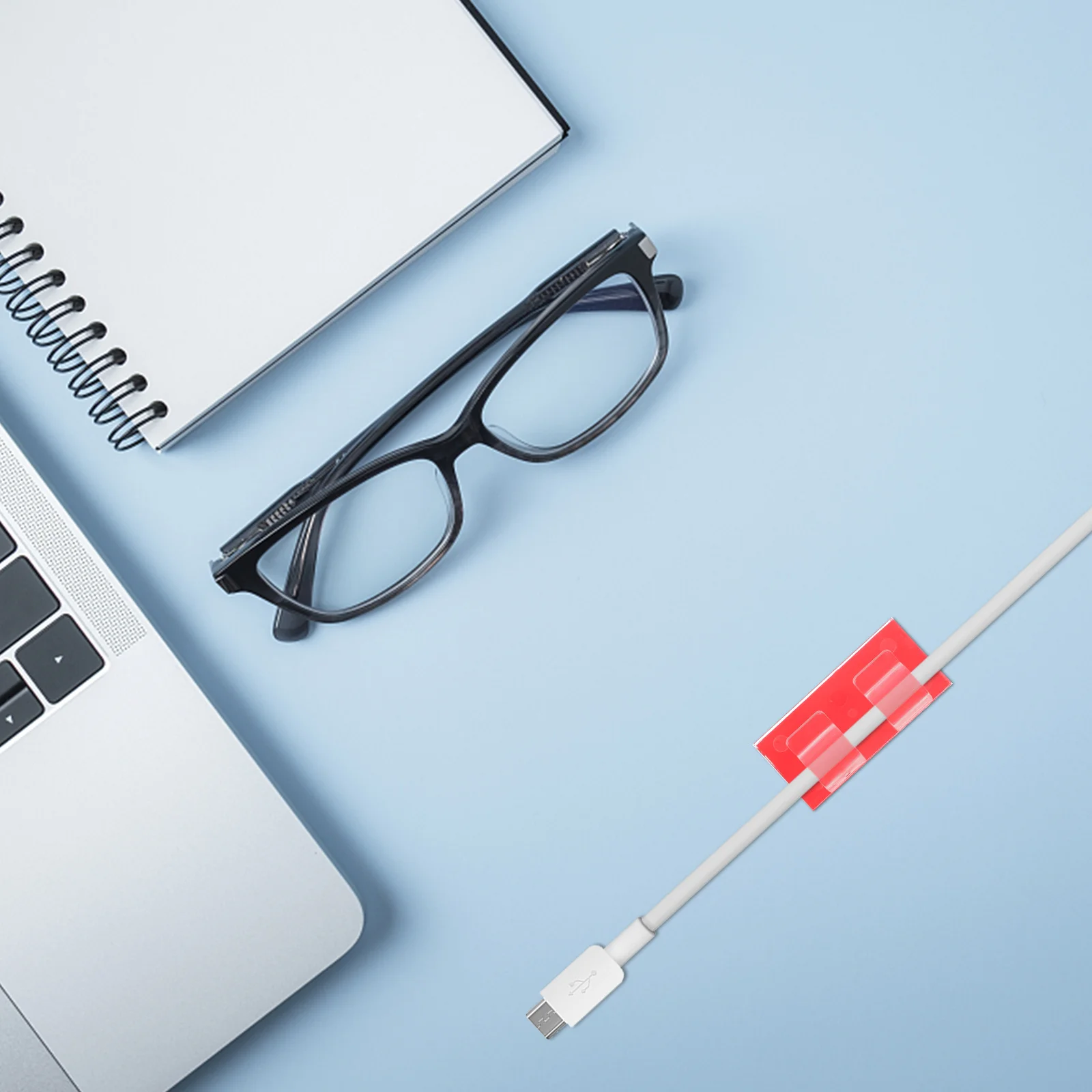 

25Pcs Adhesive Cable Clips Wire Management Holder for Light Strip Outdoor String Cords Reusable Fixing Clip for Office Car