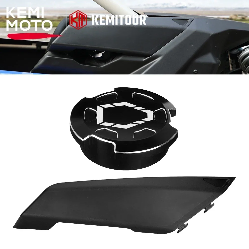 

KEMIMOTO X3 UTV Fuel Tank Lateral Panel Gas Cap Cover 705010334 for Can Am Maverick X3 Max R RR 900 Sport Trail Defender