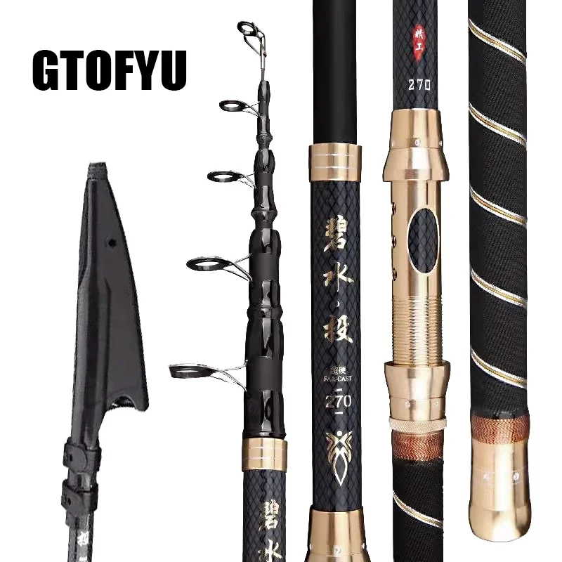 2.4M 2.7M 3.6M Superhard Telescopic Spinning Fishing Rods Ultra-Light Long Shot Sea Pole Long-Range High Quality Throwing Rod