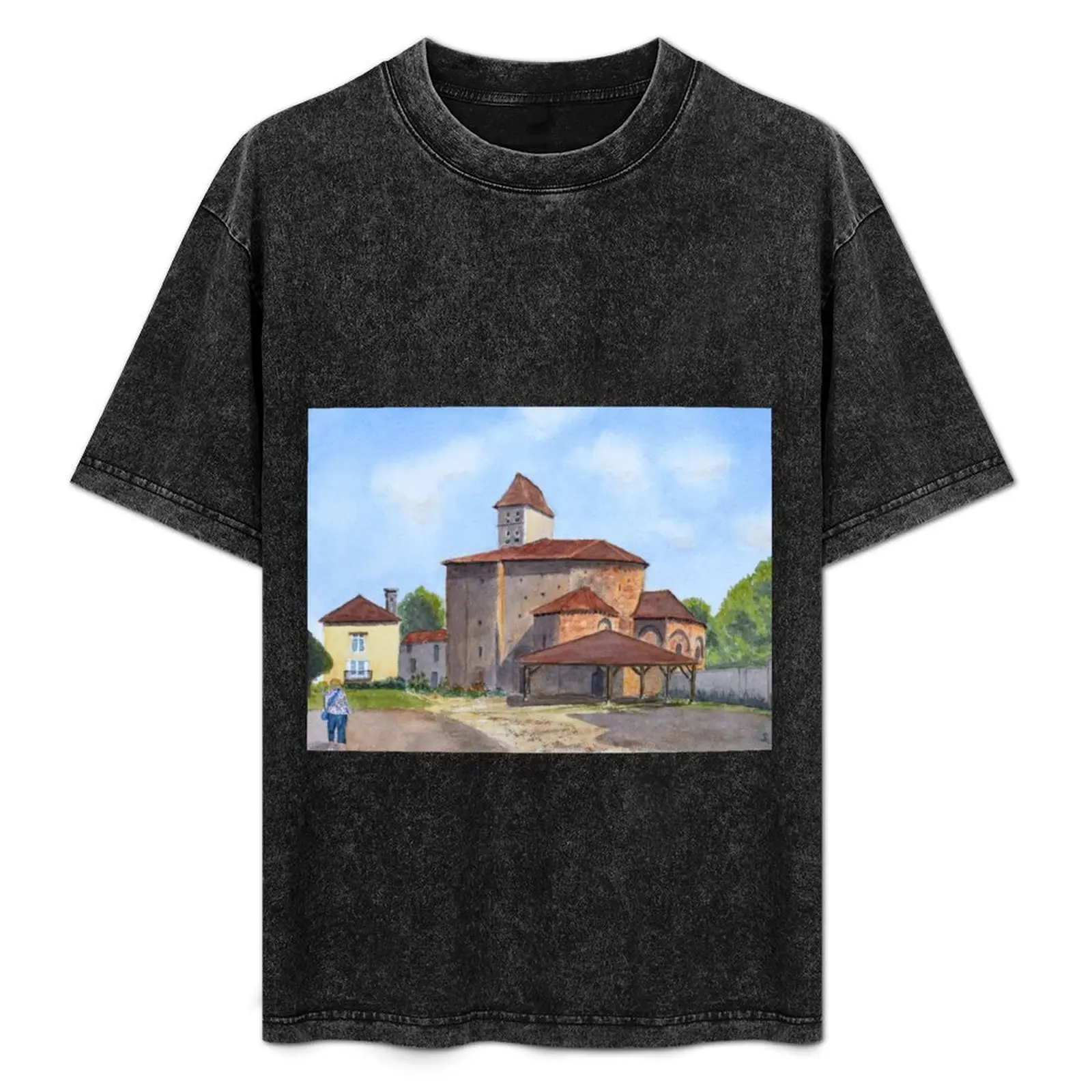 St Jean de Cole, Dordogne by John Rees T-Shirt sublime new edition customs vintage t shirts workout shirts for men