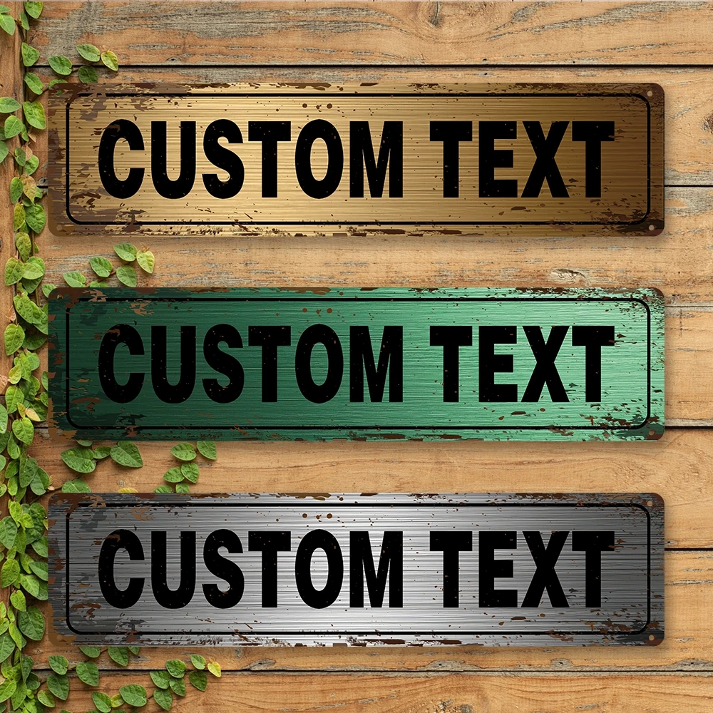 1 custom metal sign Matte matte texture treatment Personalized exclusive pattern customization Ideal personalized room gift