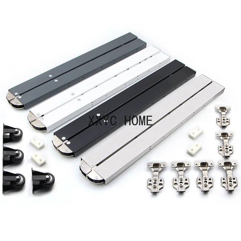 Hidden Folding Desk Hinges Flip-up Desktop Hardware Stainless Steel Dining Table Frame Support Hinge