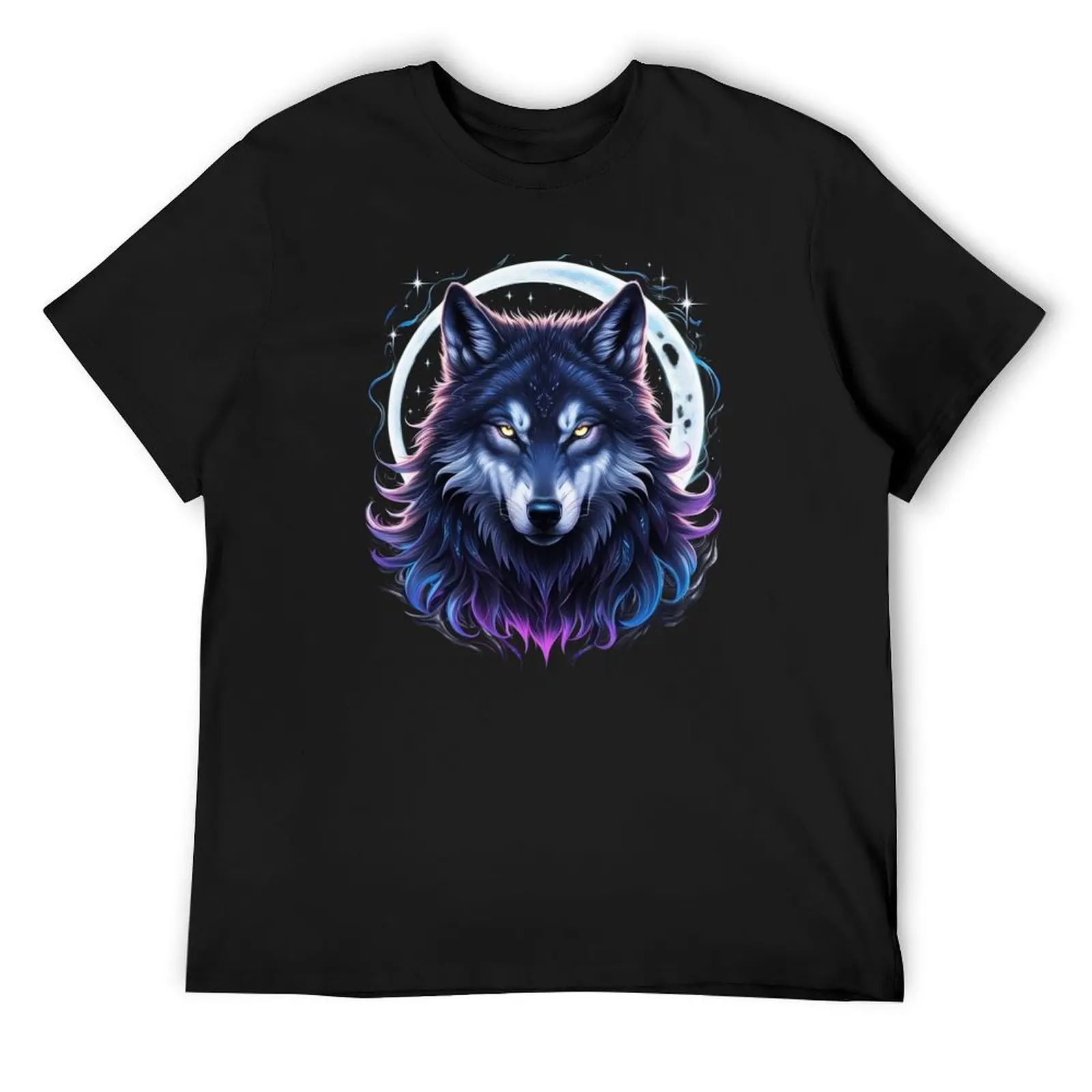 

Mystic Blue Wolf T-Shirt heavyweights oversizeds mens t shirts
