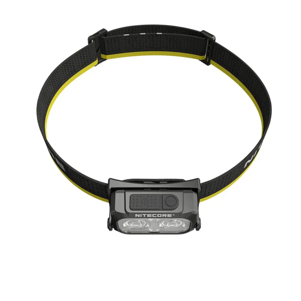 Nitecore NU25 MCT Linterna frontal con luz de temperatura de color múltiple 400 lúmenes Bolsa de material difuso y carga USB-C Eco Sensa