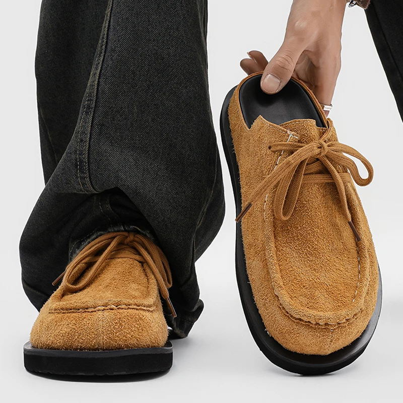 Size 38 - 46 Fashionable Men Slip-on Shoes American Casual Soft-soled Lightweight Comfortable Business-quality Shoes Men