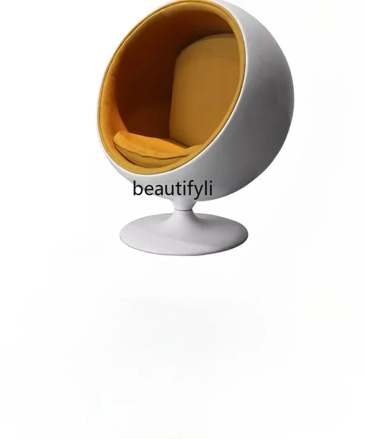 

Light Luxury and Simplicity Space Chair Oval Ball Chair Thick Modern Minimalist Leisure Designer Chair Living Room Art