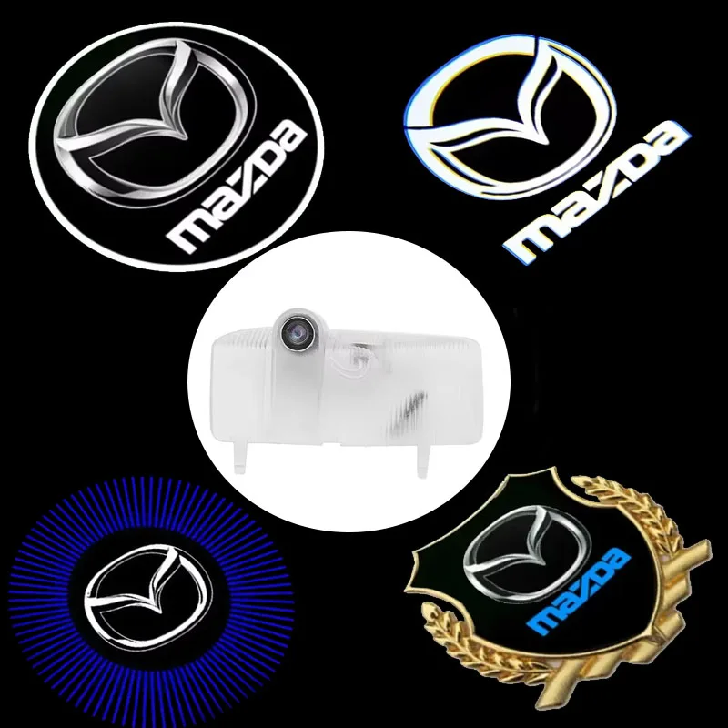 

2 шт., светодиодный теневой светильник для двери автомобиля для MAZDA ATENZA 2014-2018, проектор, декоративная лампа с призрачной атмосферой, наклейка