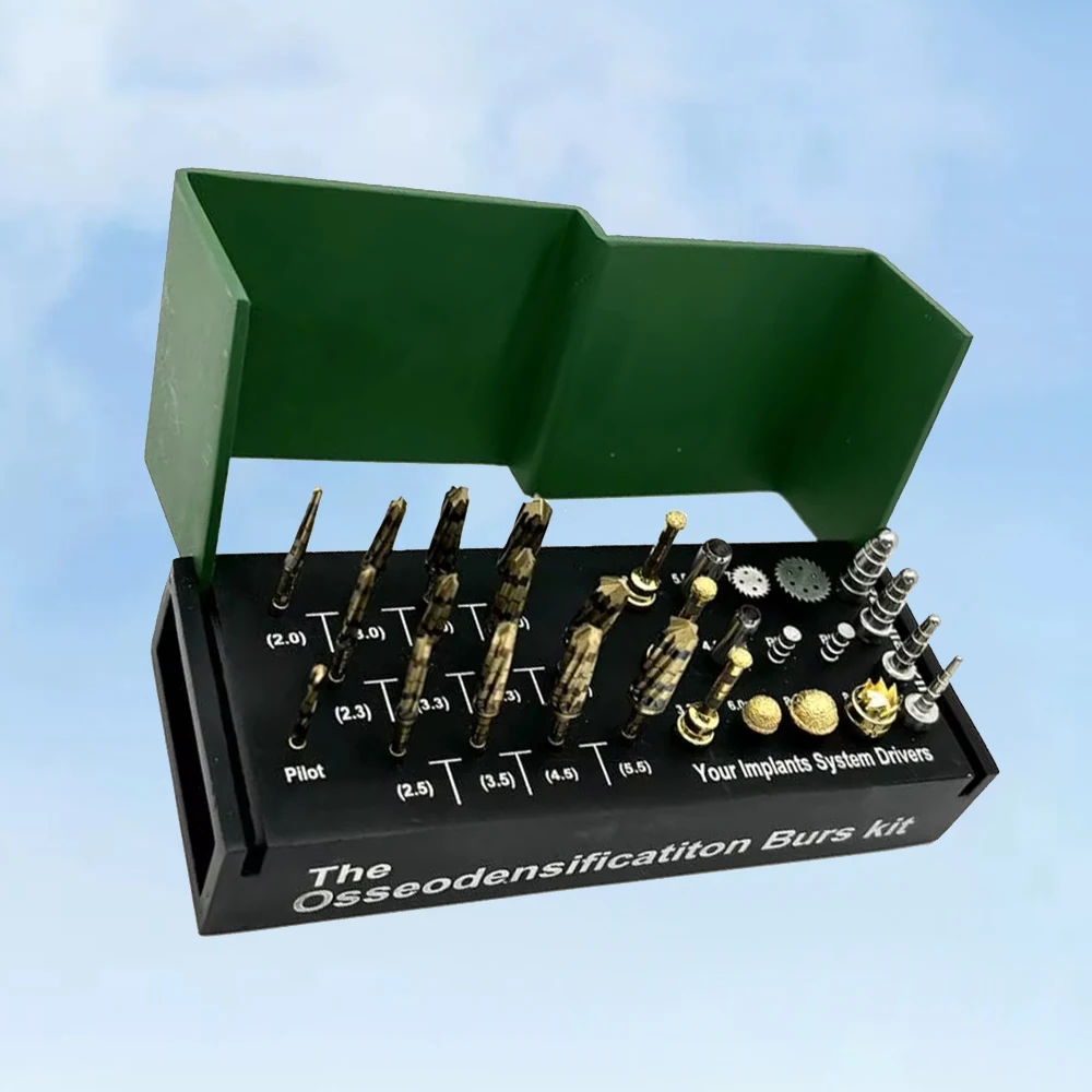

29 Pieces Dental Osseodensification Burs Kit for Alveolotomy Implant Systems Ridge Expansion and Bone Cutting Tools