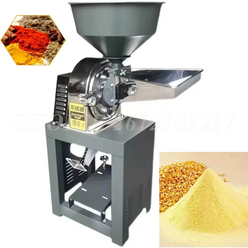 

High Quality Commercial Dry Food Powder Miller Stainless Steel Herb Grain Spice Powder Grinder High Speed Flour Powder Machine